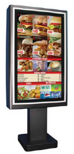 digital menu board enclosure