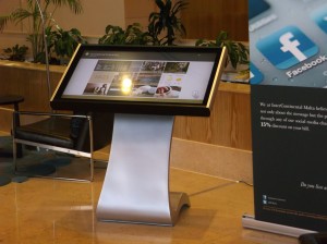 touch screen hotel advertising