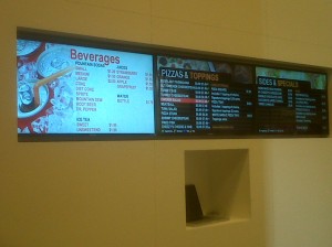 restaurant digital signage